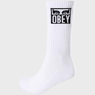  Obey - Paire De Chaussettes Eyes Icon Blanc