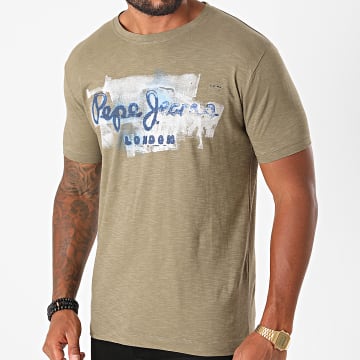 T-Shirt Homme Pepe Jeans Golders - Col Rond, Manches Courtes, Imprimé Décontracté - 2