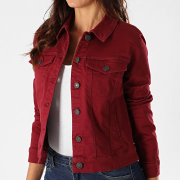 Vero Moda Veste Jean Femme Hot Soya Bordeaux LaBoutiqueOfficielle