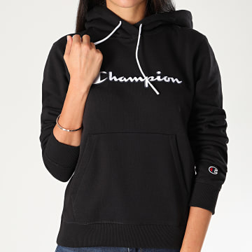 Champion Sweat Capuche Femme 113185 Noir LaBoutiqueOfficielle