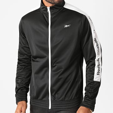 Reebok Veste Zippee A Bandes Training Essentials FU3207 Noir LaBoutiqueOfficielle