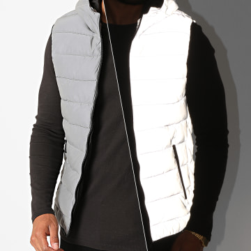 MTX Doudoune Sans Manches Capuche Reflechissante 273 Gris LaBoutiqueOfficielle
