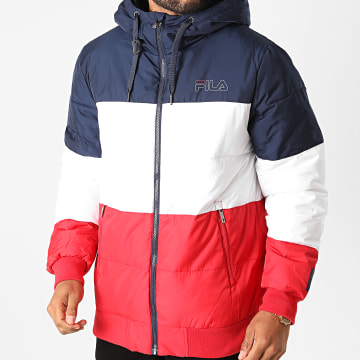 Doudoune fila homme bleu blanc rouge sale
