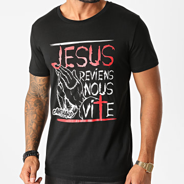  25G - Tee Shirt Jésus Noir