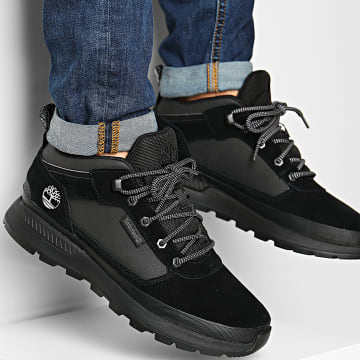 timberland field trekker low hiker black