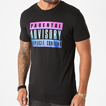  Parental Advisory - Tee Shirt Logo Gradient Noir Dégradé