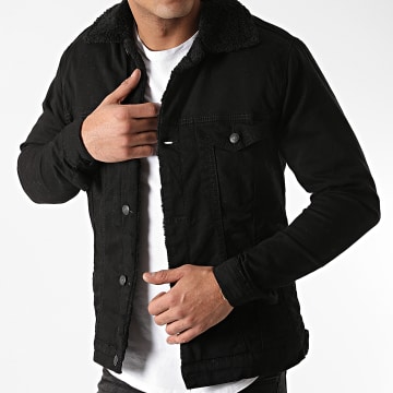 Classic Series Veste Jean Col Mouton 6823 Noir LaBoutiqueOfficielle