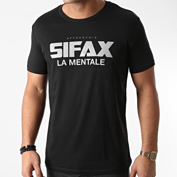  Sifax - Tee Shirt Chest Noir Réfléchissant