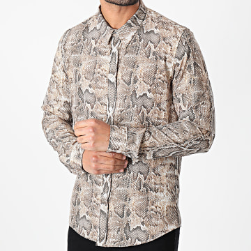 Chemise De Pêche Gillz 2XL – Manches Longues, Peau De Serpent Blanche, Neuve