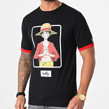  One Piece - Tee Shirt Selfie Luffy Front Noir