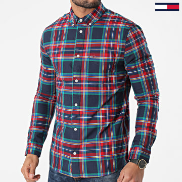 Chemise Enfant Gymboree Taille 2T - Manches Longues à Carreaux Bleu Et Rouge, Neuve Avec étiquette