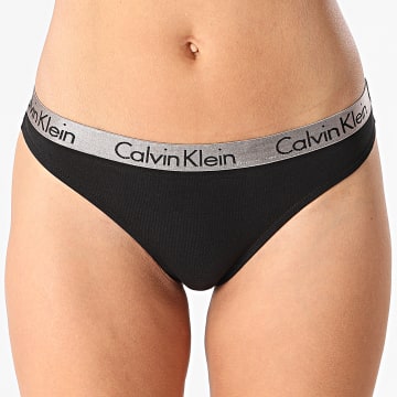  Calvin Klein - String Femme Thong 3539E Noir
