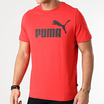  Puma - Tee Shirt Essential Logo Rouge