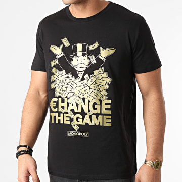  Monopoly - Tee Shirt Change The Game Noir Doré