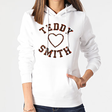 Teddy Smith Sweat Capuche Femme Sofrench Blanc LaBoutiqueOfficielle