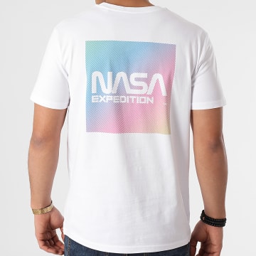 NASA - Maglietta con retro a blocchi di colore bianco
