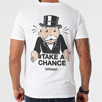  Monopoly - Tee Shirt Take A Chance Blanc