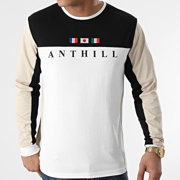 Anthill - Tee Shirt Manches Longues International Blanc