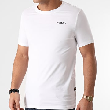  G-Star - Tee Shirt Slim Base D19070-C723 Blanc