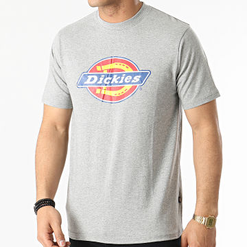 Dickies - Camiseta con logotipo Icon A4XC9 gris jaspeado