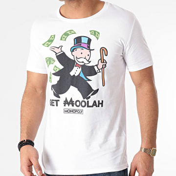  Monopoly - Tee Shirt Get Moolah Blanc