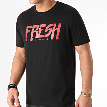  Fresh La Douille - Tee Shirt Logo Noir Rouge