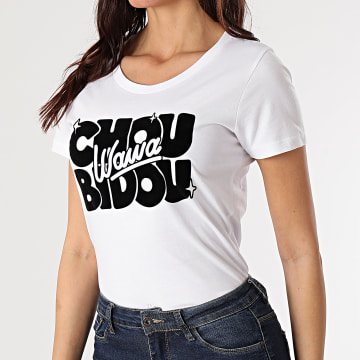  Booshra Et Mamad - Tee Shirt Femme Choubidouwawa Blanc