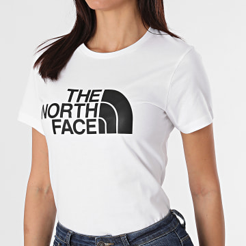 The North Face - Tee Shirt Femme Easy A4T1QFN4 Blanc