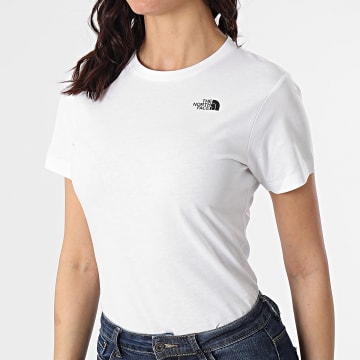  The North Face - Tee Shirt Slim Femme Simple Dome A4T1A Blanc