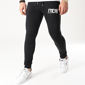  Fresh La Douille - Pantalon Jogging Logo Noir Blanc
