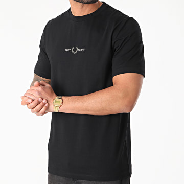  Fred Perry - Tee Shirt Embroidered M1609 Noir