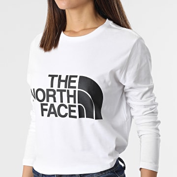  The North Face - Tee Shirt Manches Longues Femme Standard A4M7FFN4 Blanc