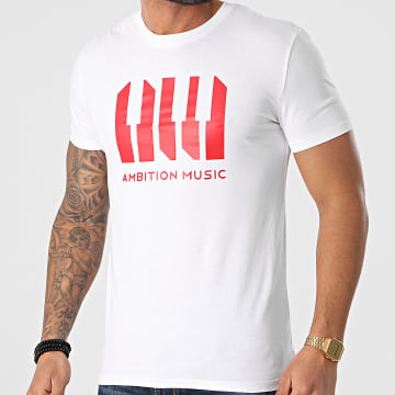 Niro - Tee Shirt Ambition Music Blanc Rouge
