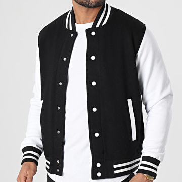  Kymaxx - Veste Teddy 497 Noir Blanc