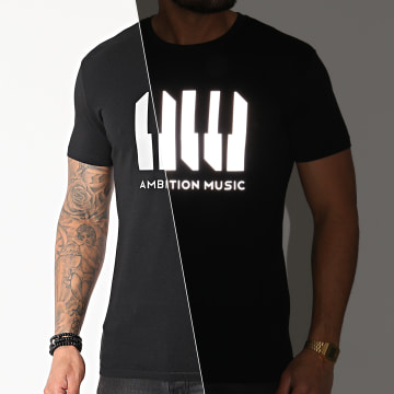 Niro - Camiseta negra reflectante Ambition Music