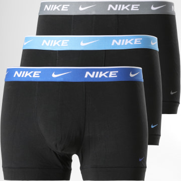  Nike - Lot De 3 Boxers Everyday Cotton Stretch KE1008 Noir Bleu