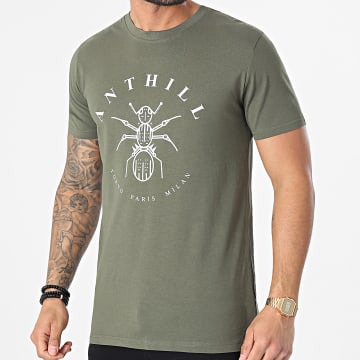 Anthill - Camiseta verde caqui con logo