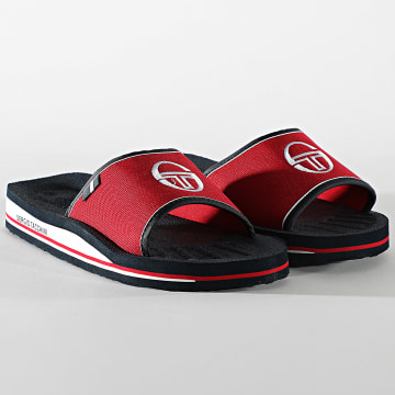 Sergio Tacchini Claquettes STM819020 Bleu Marine Rouge