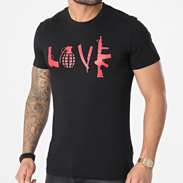  25G - Tee Shirt Love Noir Rouge