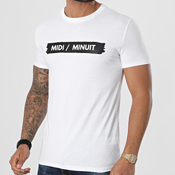 Midi Minuit - Typo Logo Camiseta Blanco