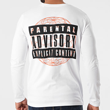Parental Advisory - Tee Shirt Manches Longues Globe Blanc