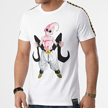  Dragon Ball Z - Tee Shirt A Bandes Majin Buu Front Blanc