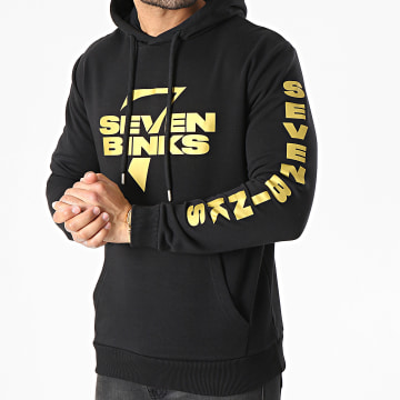 7 Binks - Sudadera con capucha Logo 2021 Negro Oro