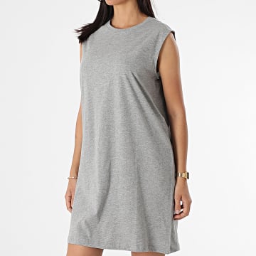  Noisy May - Robe Femme Sans Manches Simply Easy Gris Chiné