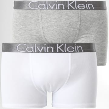  Calvin Klein - Lot De 2 Boxers Enfant B70B700048 Blanc Gris Chiné