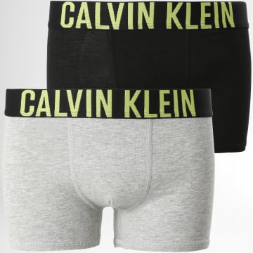  Calvin Klein - Lot De 2 Boxers Enfant B70B700322 Noir Gris Chiné