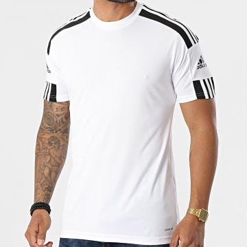 Adidas Sportswear - Squad 21 Gestreept Sport T-shirt GN5723 Wit