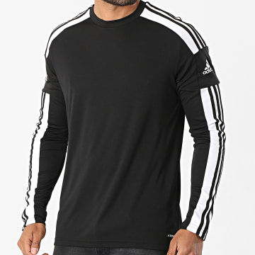 Adidas Sportswear - Squad 21 Maglietta sportiva a maniche lunghe con strisce GN5792 Nero