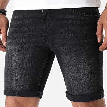  LBO - Short Jean Skinny Fit 1461 Denim Noir