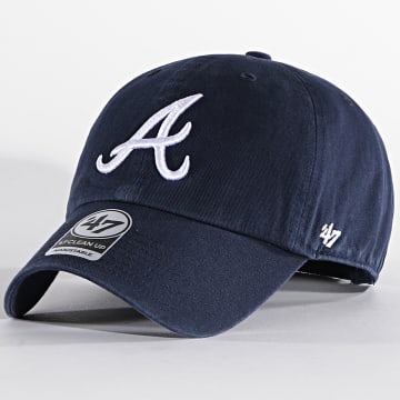 '47 Brand - Gorra Ajustable Clean Up RGW01GWS Atlanta Braves Azul Marino